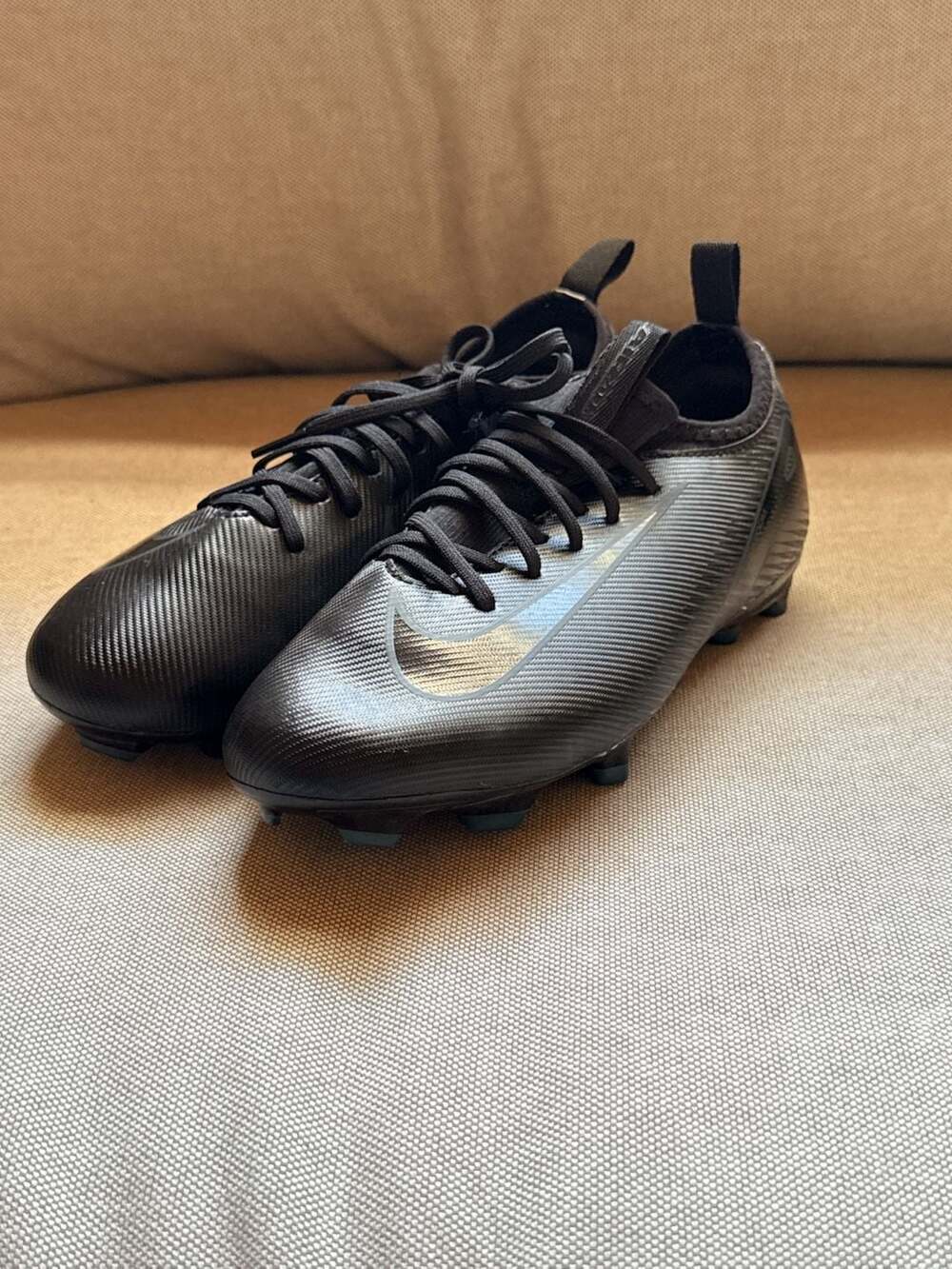 3Y - Nike Jr. Zoom Mercurial Vapor 16 Academy FG Soccer Cleats - Black/Deep Jung